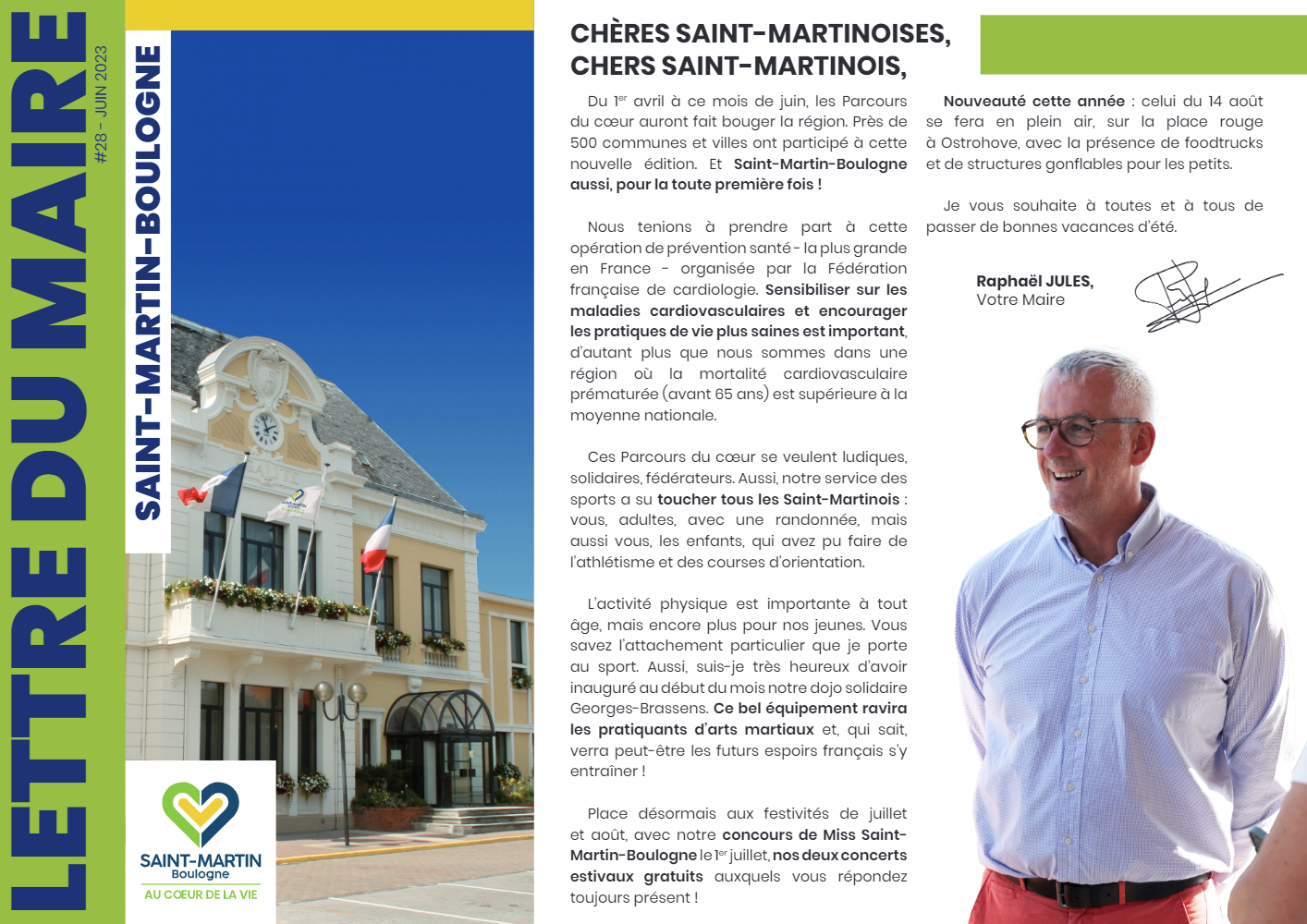 Lettre du Maire #28 – Juin 2023 - Ville de Saint-Martin-Boulogne